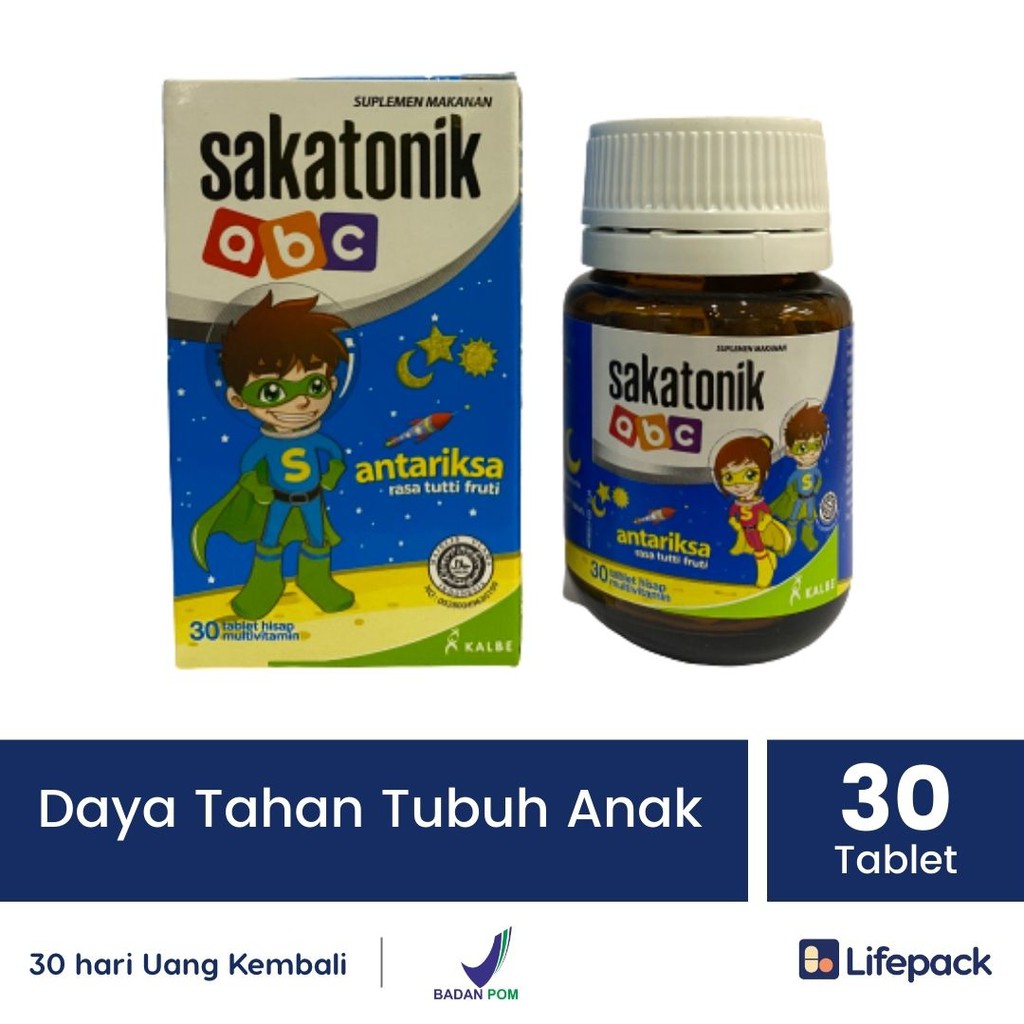Sakatonik ABC 30 Tablet - Multivitamin Anak - LIFEPACK-Antariksa