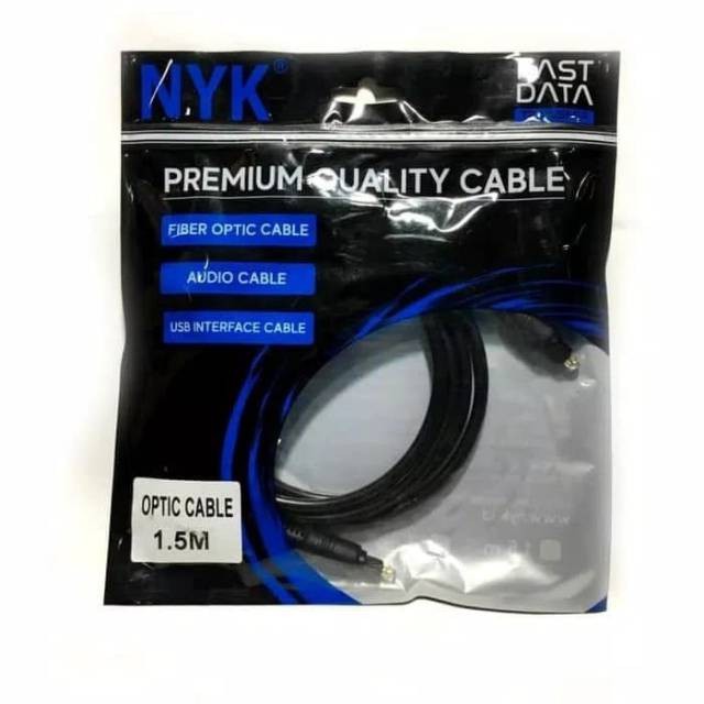 Kabel Audio Digital Fiber Optic 3m NYK Toslink Cable 1.5 meter