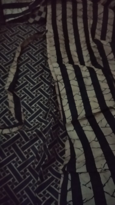 Gamis Batik Kombinasi Baju Muslimah Wanita All Size Bahan Katun Murah Promo