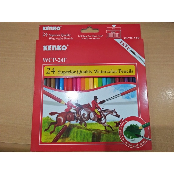 

WARNAPENSIL- KENKO 24 SUPERIOR QUALITY WATERCOLOR PENCILS WCP-24F -PENSIL WARNA