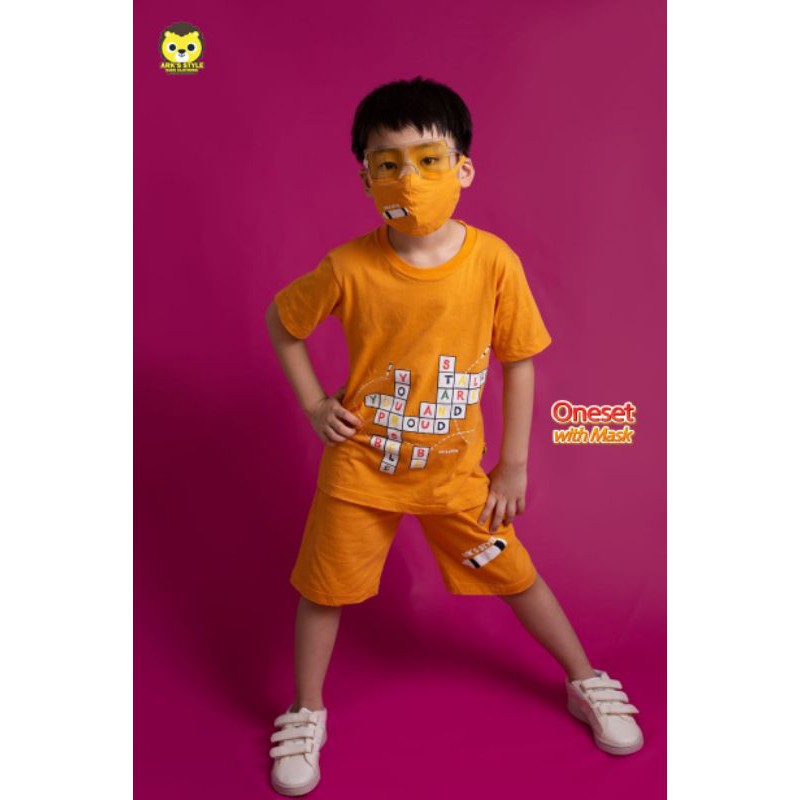Setelan Anak One Set Free Masker Ark's Style