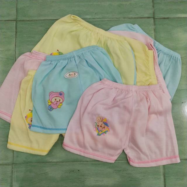 Celana pendek bayi murah usia 3-12 bulan