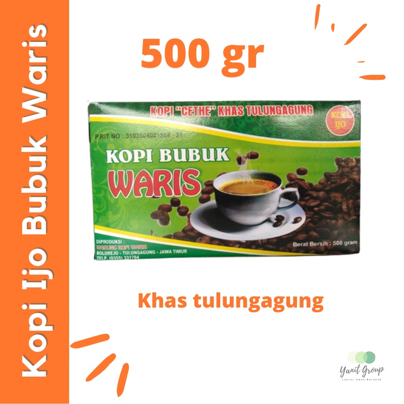 

Kopi Ijo Bubuk Waris Khas Tulungagung 500 gr