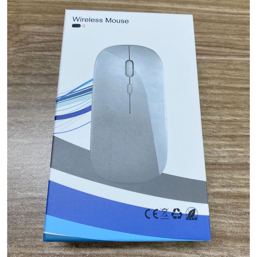 Taffware Mouse Wireless 2.4G Rechargeable - Silver