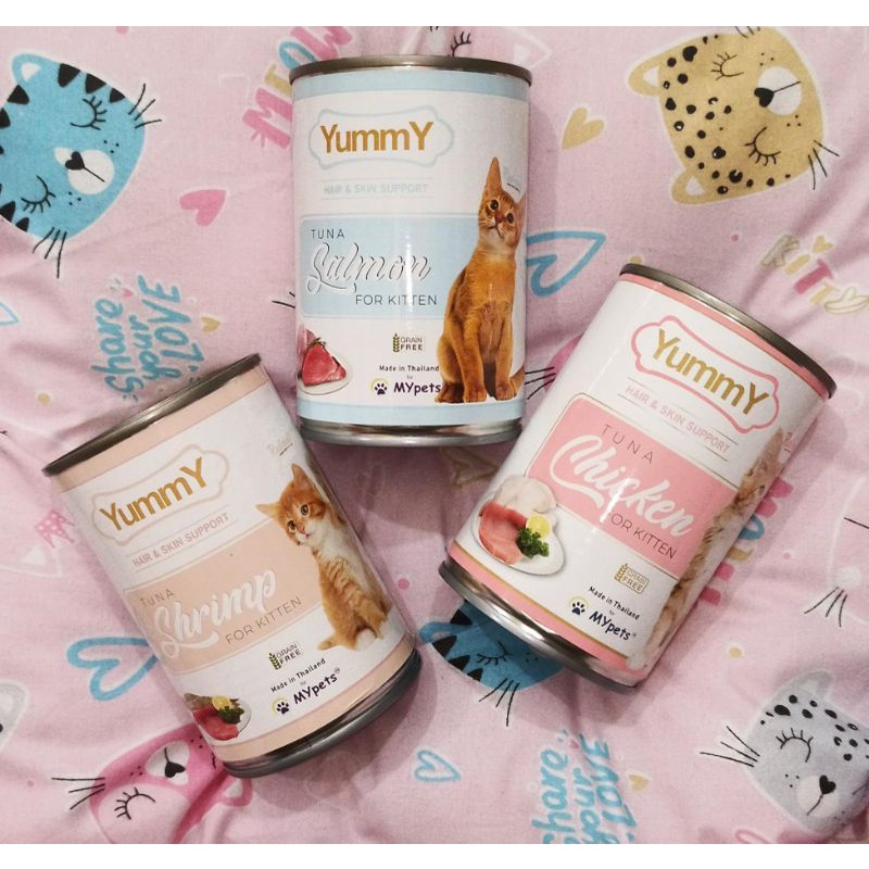 Yummy Kaleng Kitten All Varian 400gr / Makanan Basah Kucing Kitten Yummy / Wet food Kitten