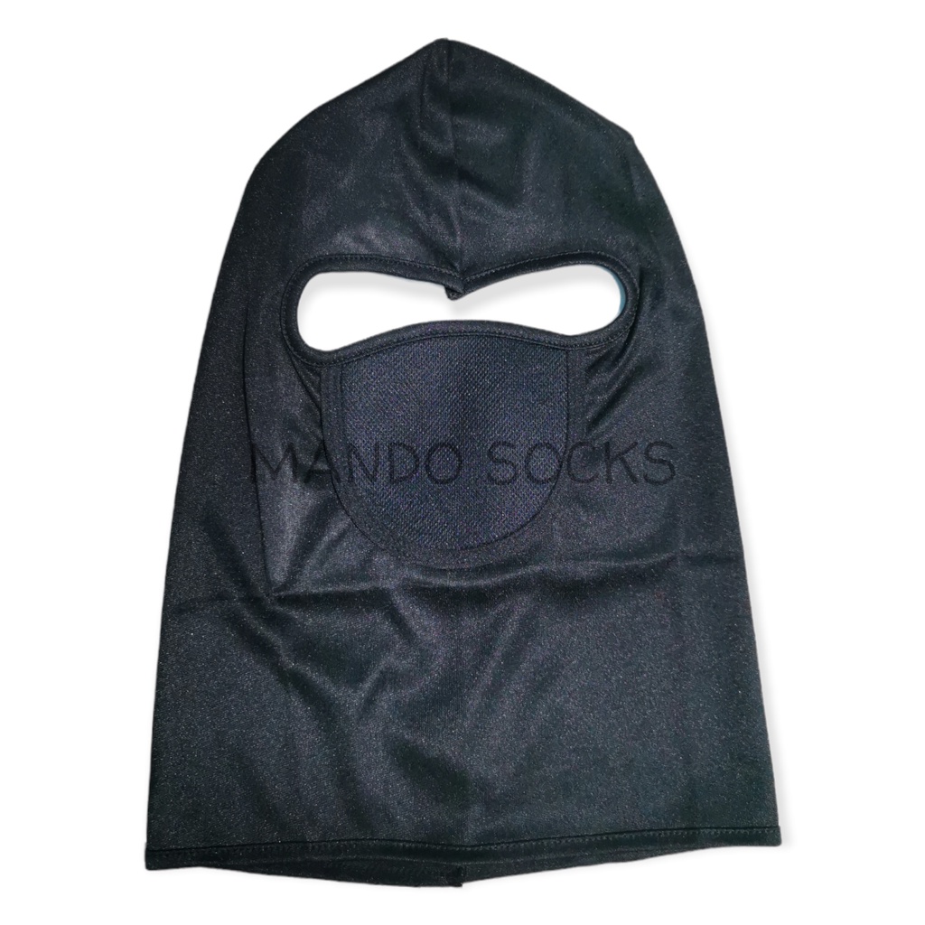 Masker baff ninja fullface balacla spandex hitam polos tengkorak loreng motor helm