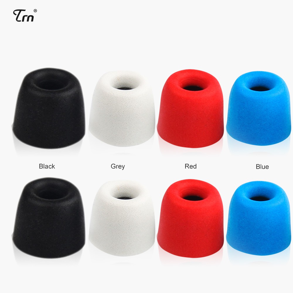 [Bayar Di Tempat]5pairs TRN Noise Isolating Memory Foam Ear Tips Foam Eartips