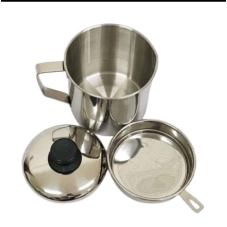 [ JB99 ] Oilpot Stainless Tempat Minyak WADAH