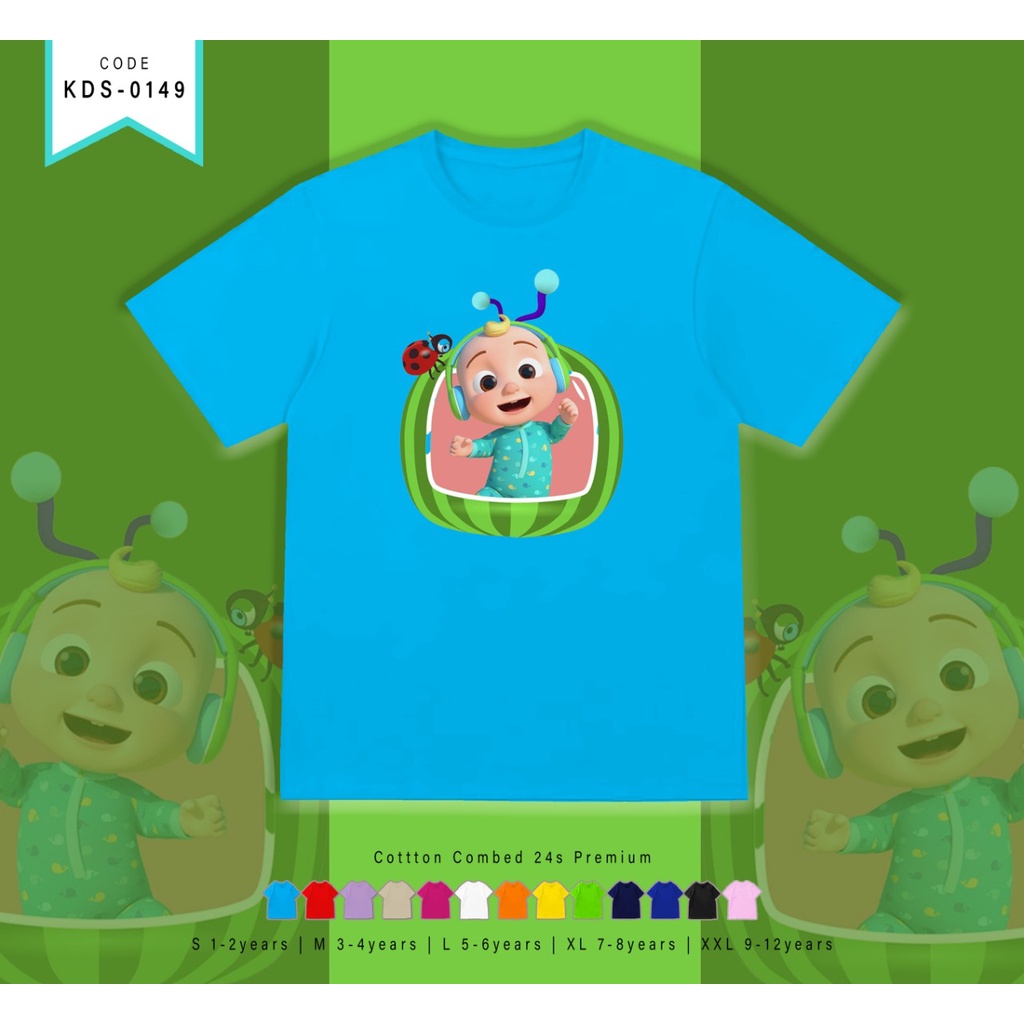 T-SHIRT / KAOS ANAK-ANAK TERMURAH BERGAMBAR COCO MELON SEMKA BABY - TERIMA CUSTOM KAOS KELUARGA