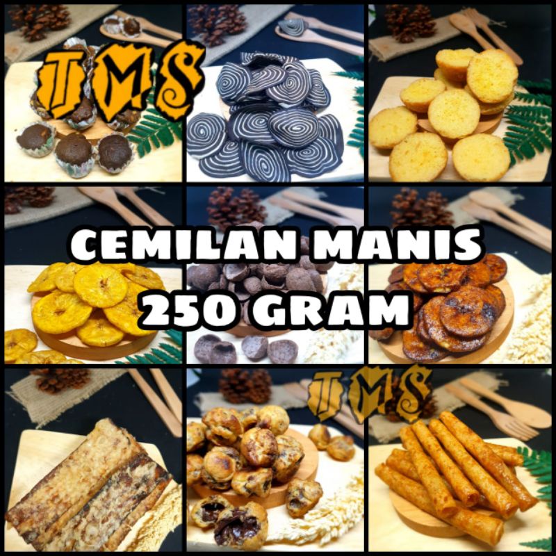 

TMS Snack Cemilan manis 250 gram premium EXP AMAN