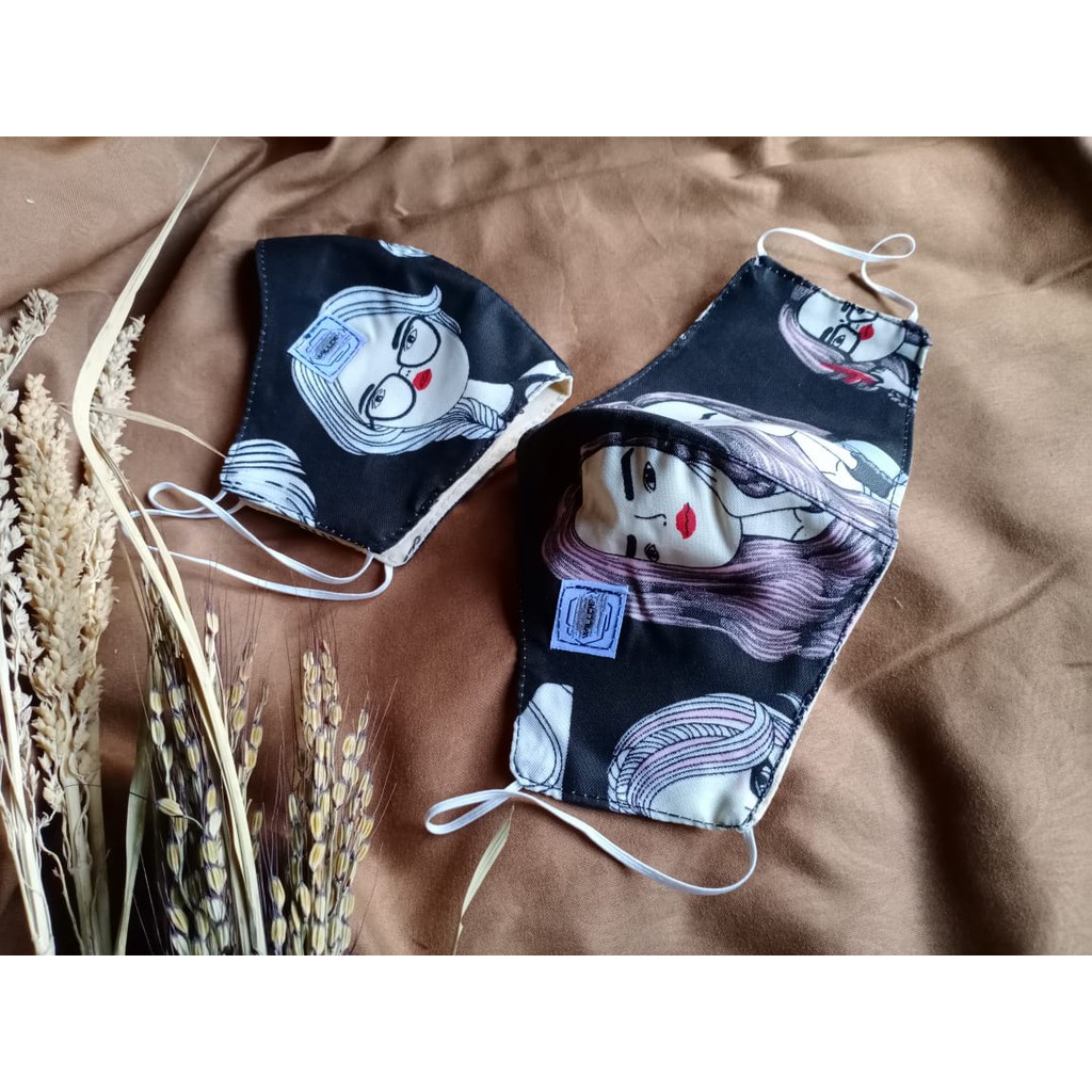 masker kain duckbill termurah/masker kain 2ply/masker duckbill