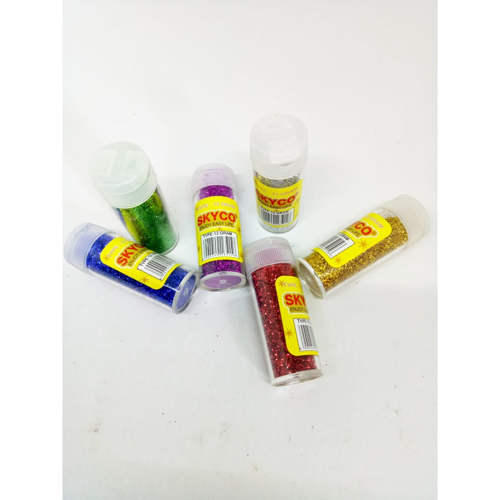 

Glitter Bubuk Skyco Isi 12 Gram