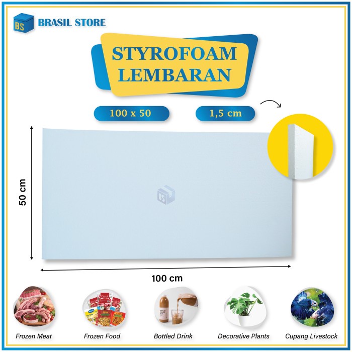 

Senikertas- Styrofoam Lembaran Uk 100X50 -Kertas-Seni.