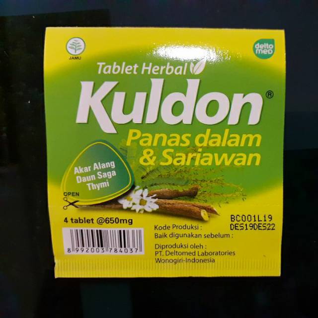 Kuldon Tablet/obat panas dalam/sariawan