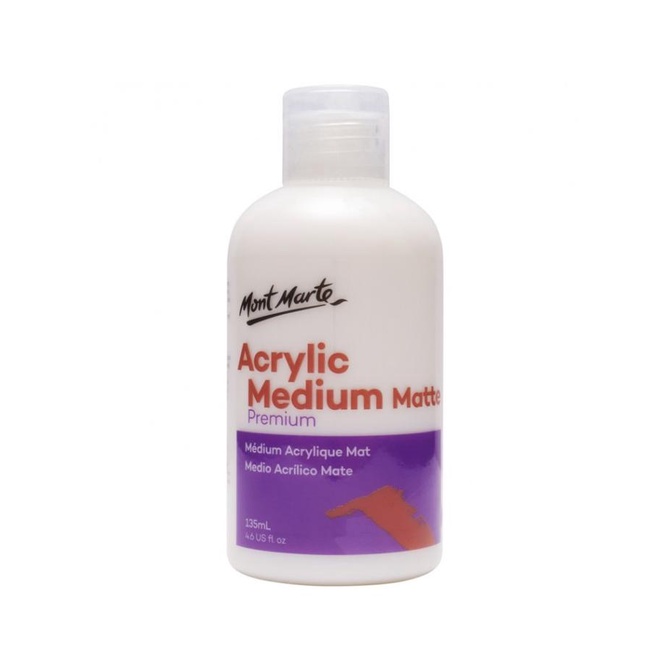 

Populer] Mont Marte Premium Acrylic Medium - Matte 135Ml (4.6Oz)
