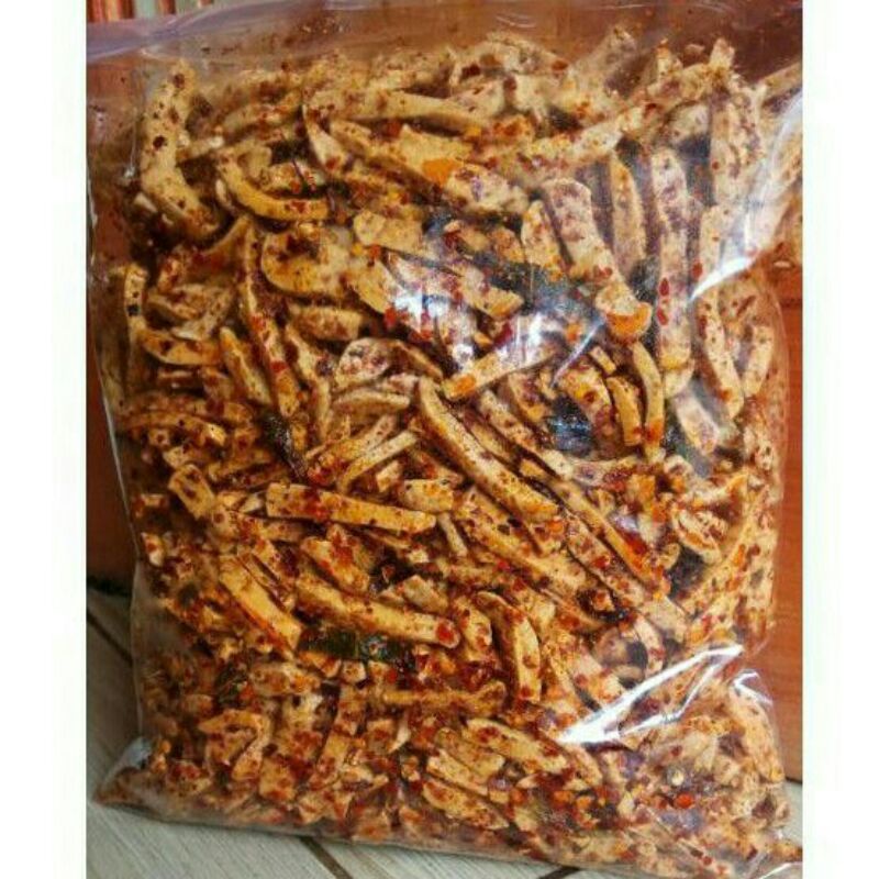 

Cemilan Basreng pedas extra daun jeruk isi 1kg