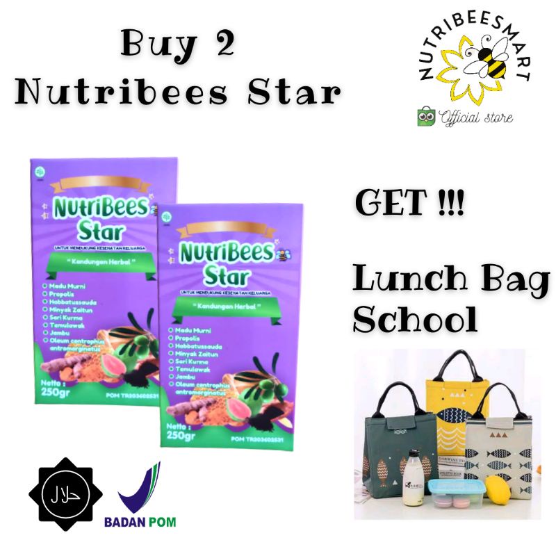 

Nutribee Smart/ Madu Anak Penambah nafsu makan/ Madu sehat 250gr [1 thn+]