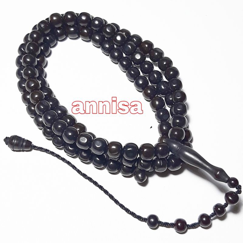 TASBIH.KAYU.KAUKA.KOKKA.8MM 99BUTIR HITAM