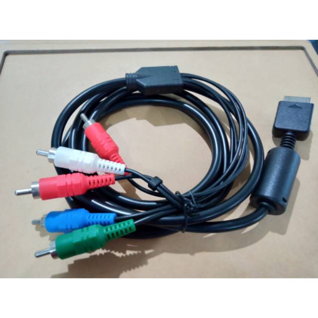Kabel komponen ps2 ps3 - component av cable + pack