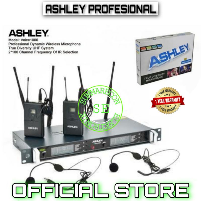 mic wireless ashley original ashley voice 1000 clip on headset