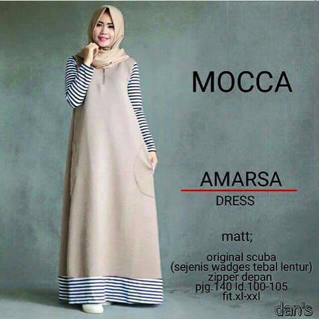 Amarsa Dress / Gamis / baju muslim / hijabers / hijab model baru