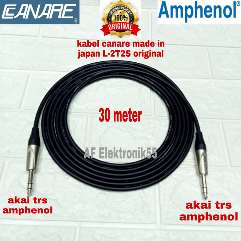 Kabel Canare Jack Akai Stereo To Akai Stereo Amphenol 30 Meter Original