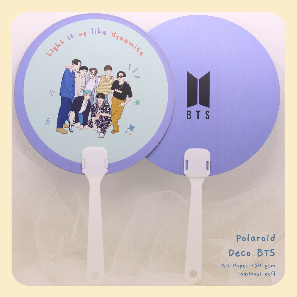 HANDFAN BTS / KIPAS KERTAS BTS / KIPAS KERTAS BTS DYNAMITE