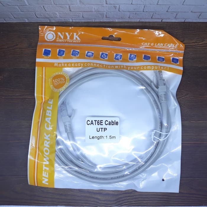 Kabel LAN 1.5 Meter Kabel LAN Cat 6 Kabel UTP RJ45