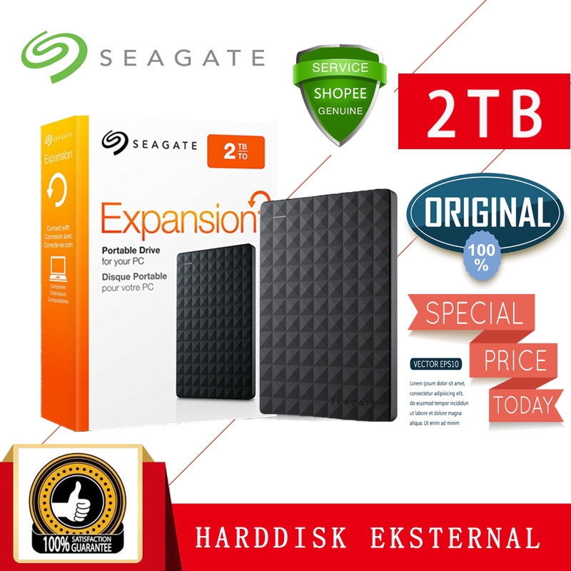 Seagate 2tb Original Hardisk Eksternal Portable Hard Drive Usb3 0 Hard Disk Eksternal Shopee Indonesia