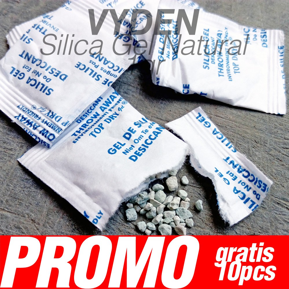 Silica Gel Natural Sachet 1gr 100 Buah GRATIS 10 Buah Food Grade A MURAH