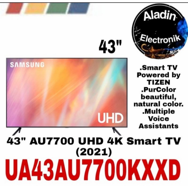 SAMSUNG 43AU7700 SMART TV 43 INCH 4K UHD 43AU7700