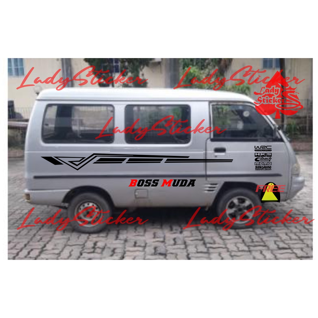 STICKER STIKER MOBIL FUTURA SUZUKI STIKER MINI BUSS FUTURA CARRY GRANDMAX APV