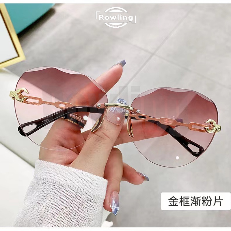 rowling (ka-268)Sunglasses  Kacamata Hitam Bulat No frame Women Sunglasses Titanium New Arrival Import Kacamata Fashion