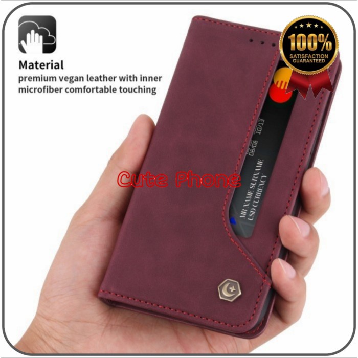 Casing Soft Case Samsung Galaxy A51 A 51 Flip Wallet CSM Side Card