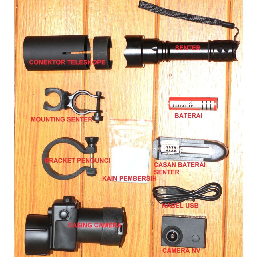 SUDAH LENGKAP CAMERA NIGHT VISION - NV - KAMERA INFRA RED - KAMERA IR