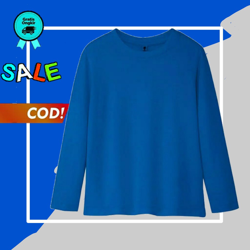 kaos lengan panjang anak umur 10 - 16 tahun kaos anak laki laki baju anak laki kaos polos anak KE37