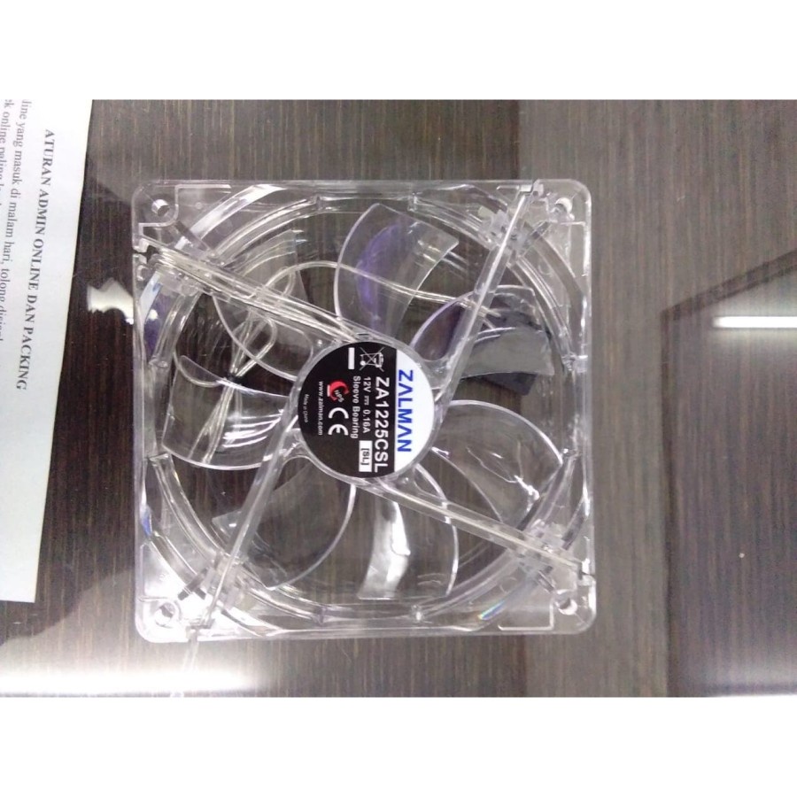 FAN Case Zalman ZA1225CSL LED Fan - 12 Cm - White (Clear)