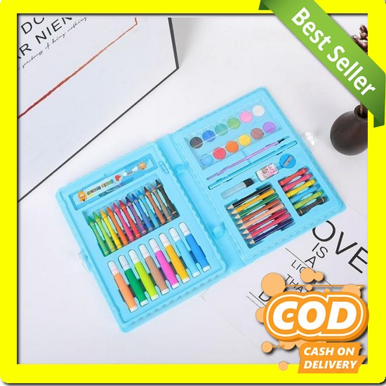 

Krayon Plastic Deli 24 Warna Cerah Bentuk Segitiga Ergonomis Crayon Set 68Pcs / Krayon Mewarnai