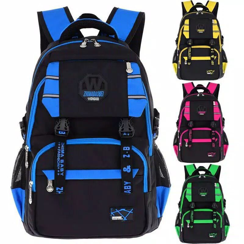 Tas Anak Sekolah Simple Siswa Paud Tk SD Ransel Backpack Laki Laki Perempuan Garsel FKT 5929-DNR01