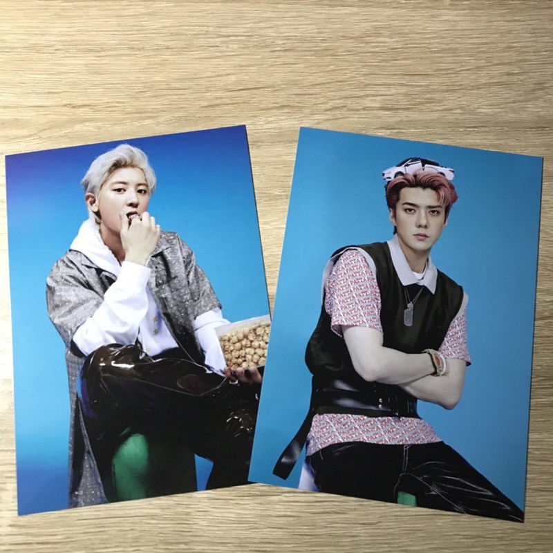 EXO SC SEHUN CHANYEOL POSTCARD