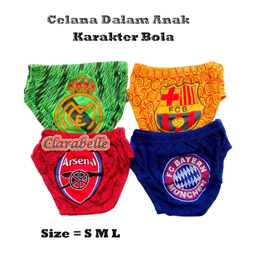 Celana Dalam Anak Laki - Laki Motif BOLA Murah