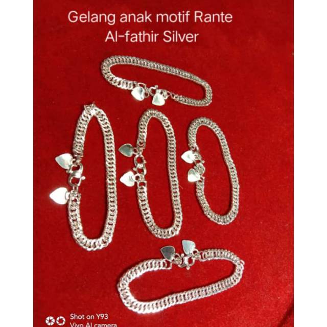 Gelang anak asahan perak pengrajin tangan