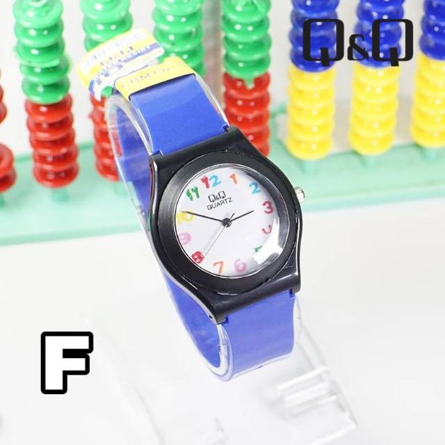 Jam Tangan Wanita QQ qq Rubber Candy Warna Warni