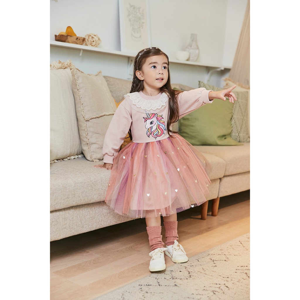 babyfit unicorn renda baju setelan anak perempuan sweater rok tutu