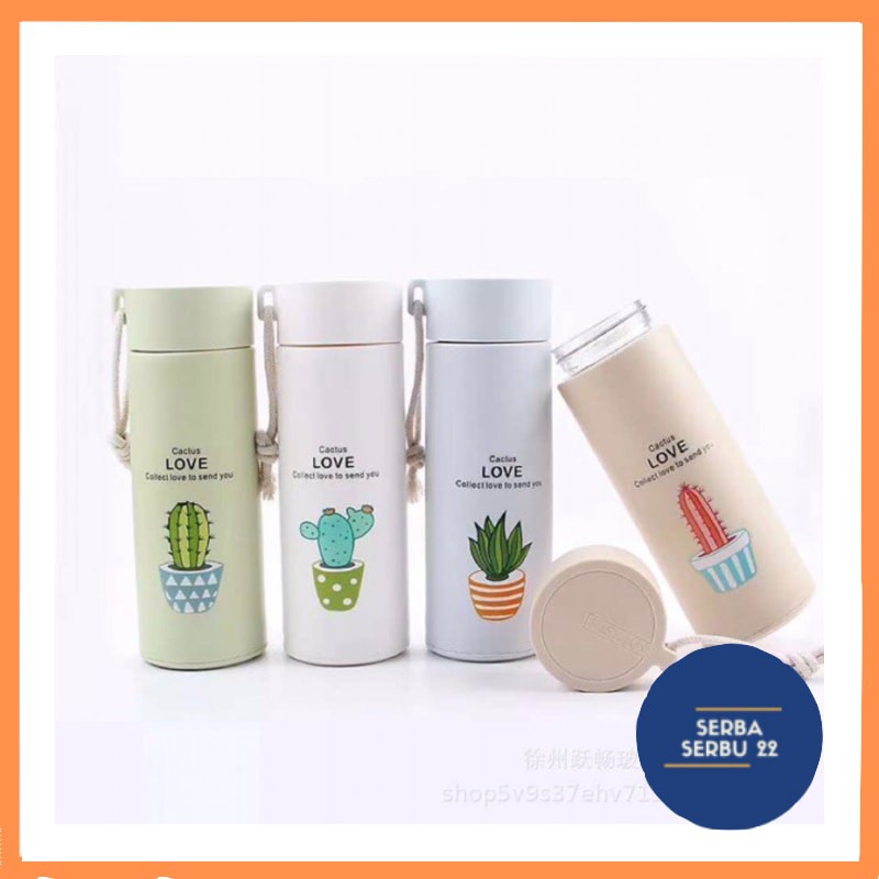 Botol Minum Kaca Kaktus Souvenir Murah Sovenir Tumbler Botol Minum Kaca Portable