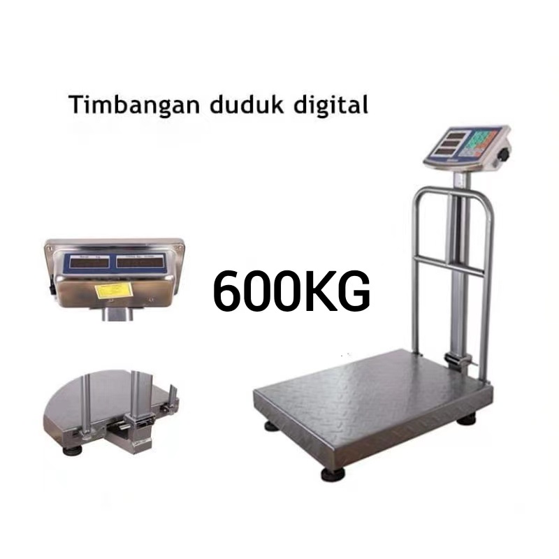 Timbangan Duduk Digital Kapasitas 600KG/ Electrik Platform Scale 600KG