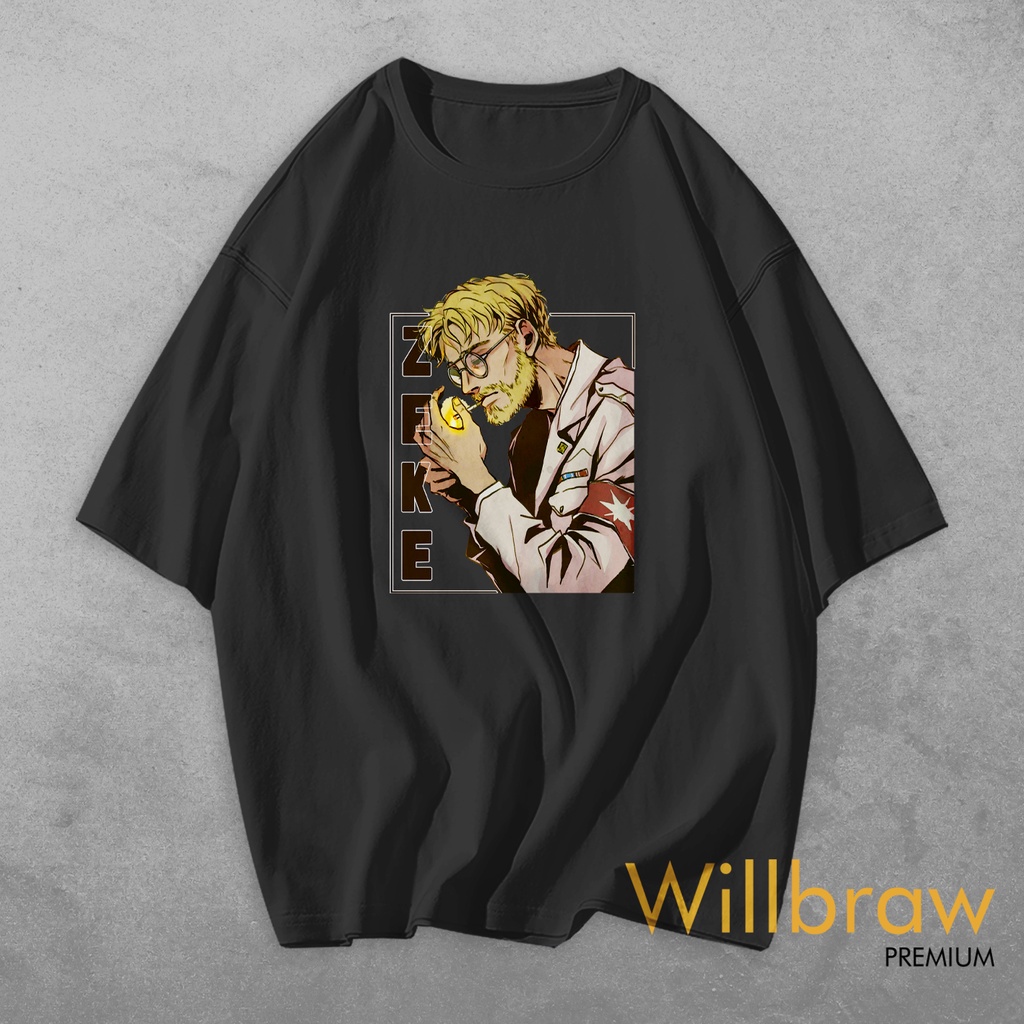 KAOS AOT ZEKE YEAGER COTTON COMBED 30S PREMIUM