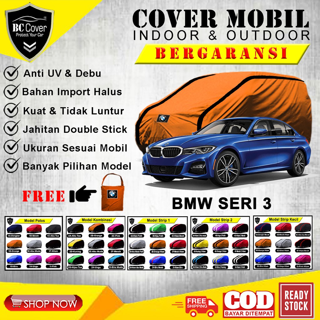 Body Cover Mobil BMW Seri 3 / Sarung Mobil BMW Seri 3 / Selimut Mantel Pelindung Jas Kerudung Mantol Tutup Penutup Sedan BMW Seri 3 Outdoor