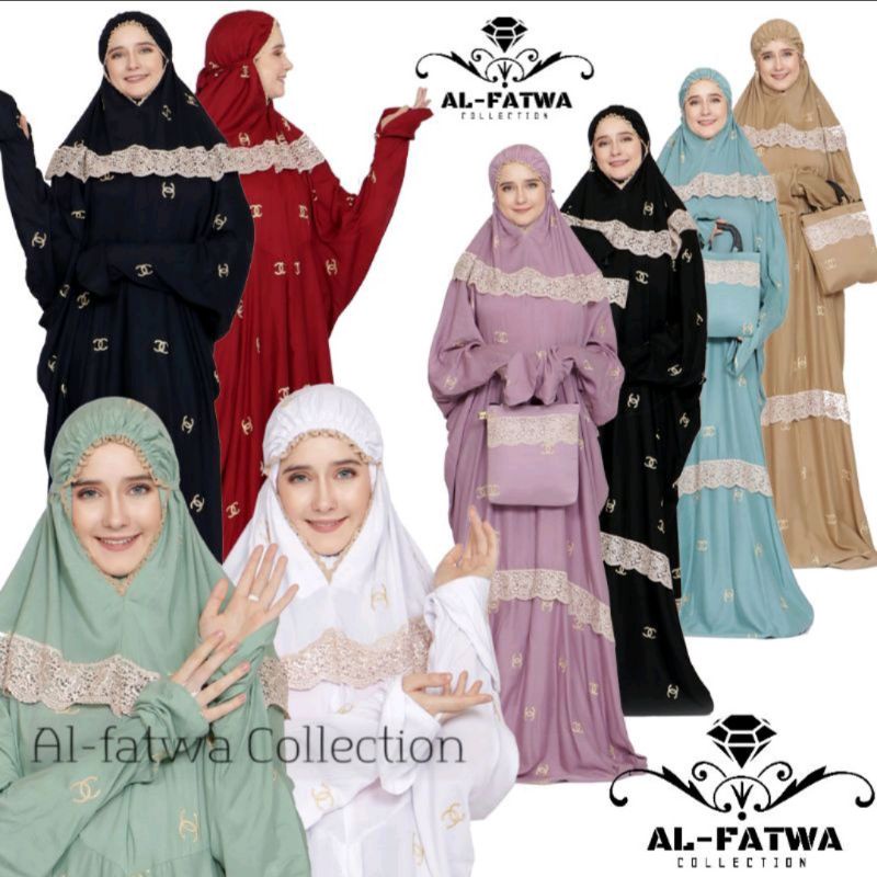 Mukena Syanela Bordir Chanel Terusan Mewah