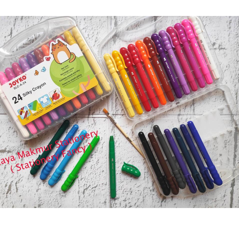 Jual Super Bintang Crayon Halus / Silky Crayon Joyko 24 warna SLCA24